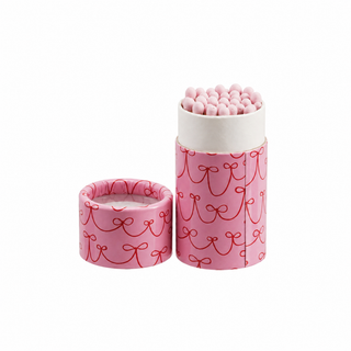 Safety Matches in Tube Matchbox with Holiday Pattern, 3 Styles