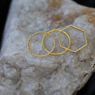 Triple Wrap Ring-Gold Plate