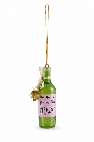 Holiday Spirits Bottle Ornament, 4 Styles