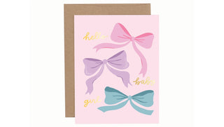 Hello Baby Girl Greeting Card