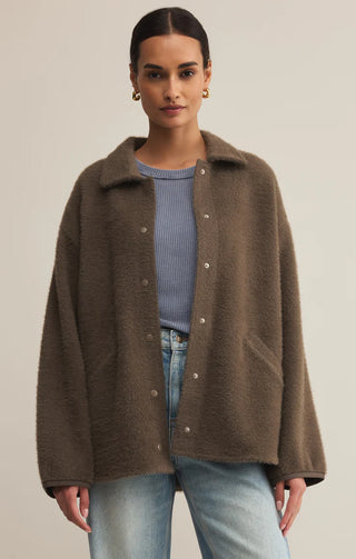 Bronx Sweater Knit Jacket - Tavern | Z Supply