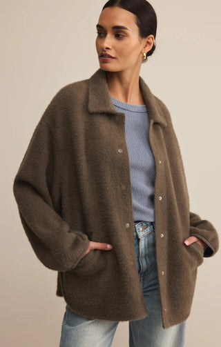 Bronx Sweater Knit Jacket - Tavern | Z Supply