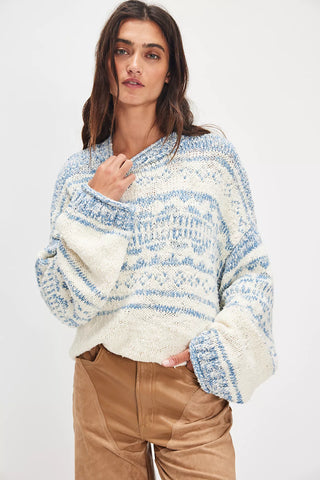 Dani Pattern Sweater / Free People / Cloud