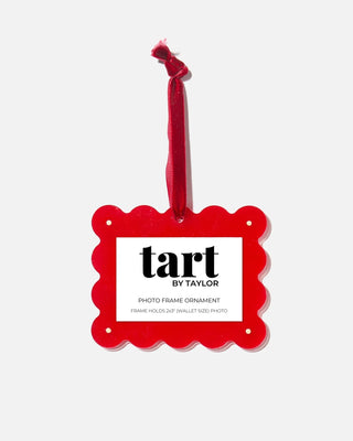 Red Acrylic Frame Ornament / Tart By Taylor
