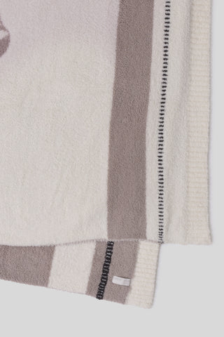 Barefoot Dreams CozyChic® Stallion Throw - Cream Multi