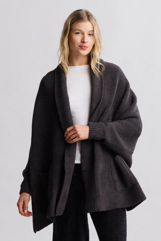 Barefoot Dreams CozyChic® Blanket Wrap - Carbon