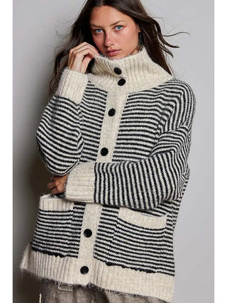 The Marlowe Striped Cardigan