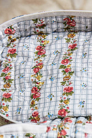 Crafted Vintage Floral Patchwork Quilted Tote Bag