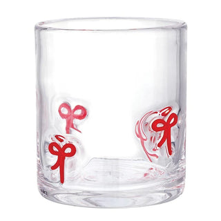 Red Bow Icon Glass