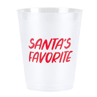 Santa’s Favorite Frosted Cups | Set of 8