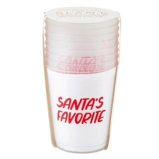 Santa’s Favorite Frosted Cups | Set of 8