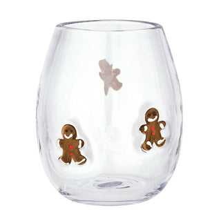 Gingerbread Icon Wine Glass