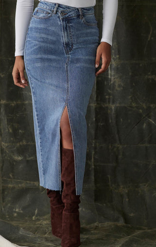The Normal Brand - Danielle Denim Midi Skirt