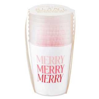 Merry Merry Merry Frosted Cups | Set of 8