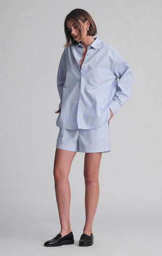 Mavi Woven Shorts - Blue Stripe