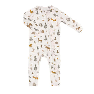 Pink Woodland Ruffle Romper