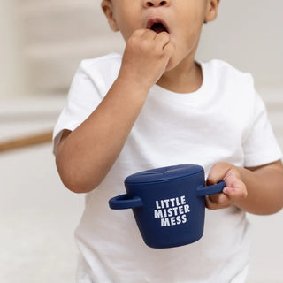 Little Mister Mess Happy Snacker - Midnight | Bella Tunno