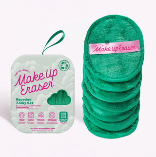 Recycled Makeup Eraser 7-Day Set / Sustainable at Its Best Green