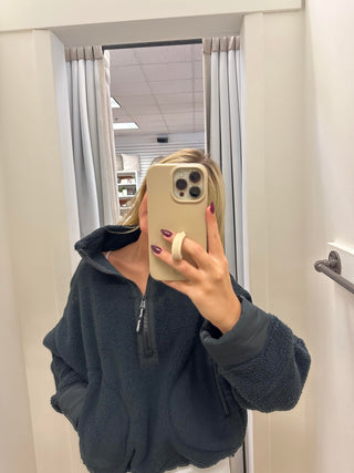 Free People Mountain High 1/2 Zip - Black Combo