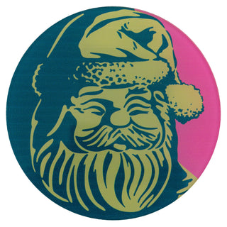 Retro Santa Acrylic Coaster Set - Set of Four