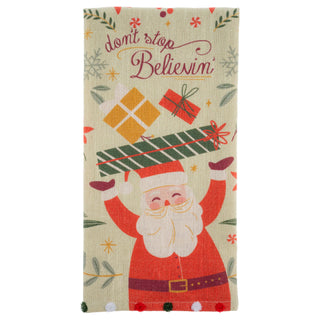 Don’t Stop Believing Holiday Tea Towel