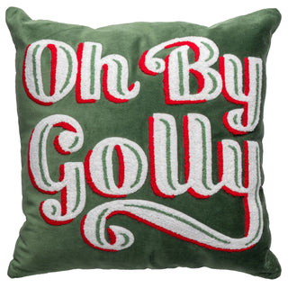 Oh By Golly Square Velvet Pillow