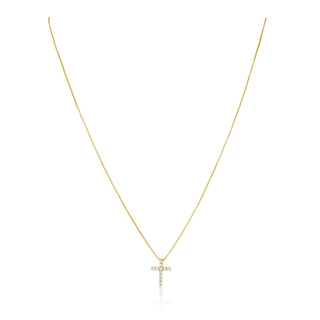 Raya CZ Cross - Gold | Sahira Jewlery
