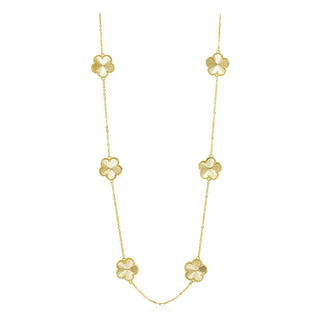 Adeline Clover Necklace - Gold | Sahira Jewlery