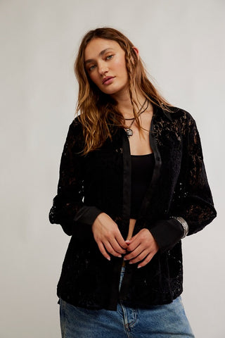Faith Button Down - Black | Free People