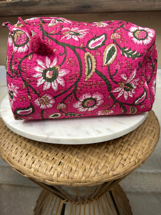 Quilted Toiletry Bag - Large