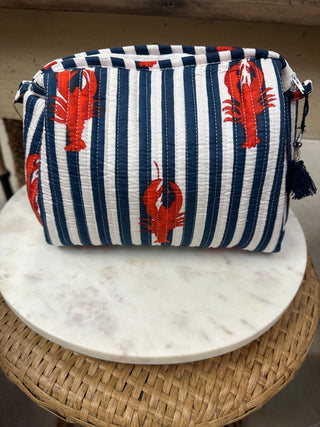 Quilted Toiletry Bag - Small