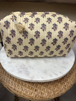 Quilted Toiletry Bag - Large