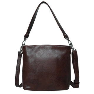 Ivy Leather Crossbody Bag - Brown