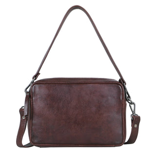 Draper Leather Crossbody Bag - Brown