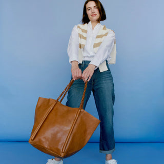 Voyage Large Leather Tote Bag