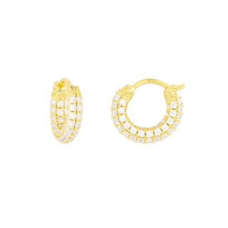 Geni CZ Huggie Earrings