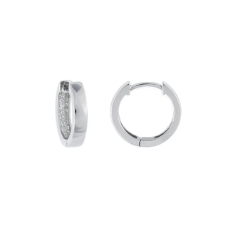 Chloe Huggie Earrings - Silver