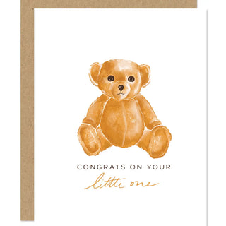 Teddy Bear Congrats Baby Card