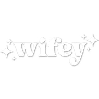 Wifey Sticker - Clear and White