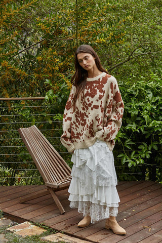Wild West Sweater - Natural Carmel