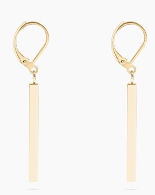 Drop Bar Earrings - Gold