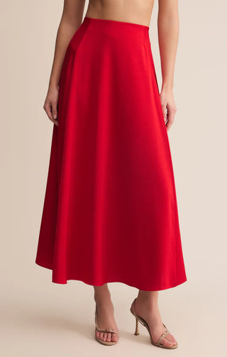 Northpointe Midi Skirt - Festive Red // Z Supply