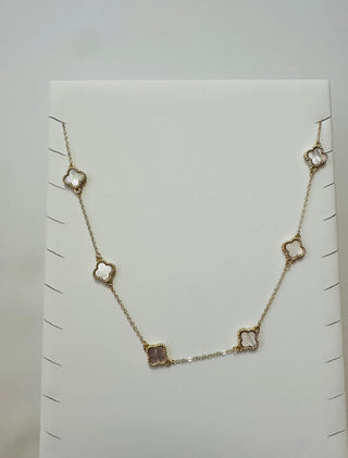 Selina Clover Necklace - Mother of Pearl