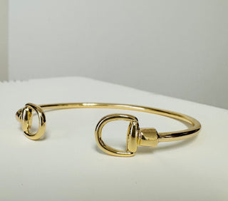 Till We Meet Again Gold Bangle Bracelet