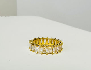 Maya Emerald Cut CZ Ring