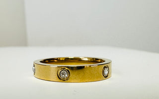 Emily CZ Smooth Gold Ring