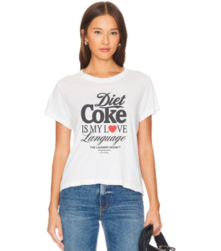 Diet Coke Is My Love Language Perfect Tee - White | The Laundry Room
