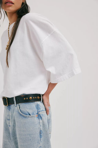 We The Free Perfect Oversized Tee // White // Free People