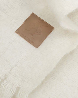 Oversized Recycled Tassel Scarf - Off White