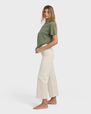 Free Fall High Waist Cord Pants // White Cap // Billabong